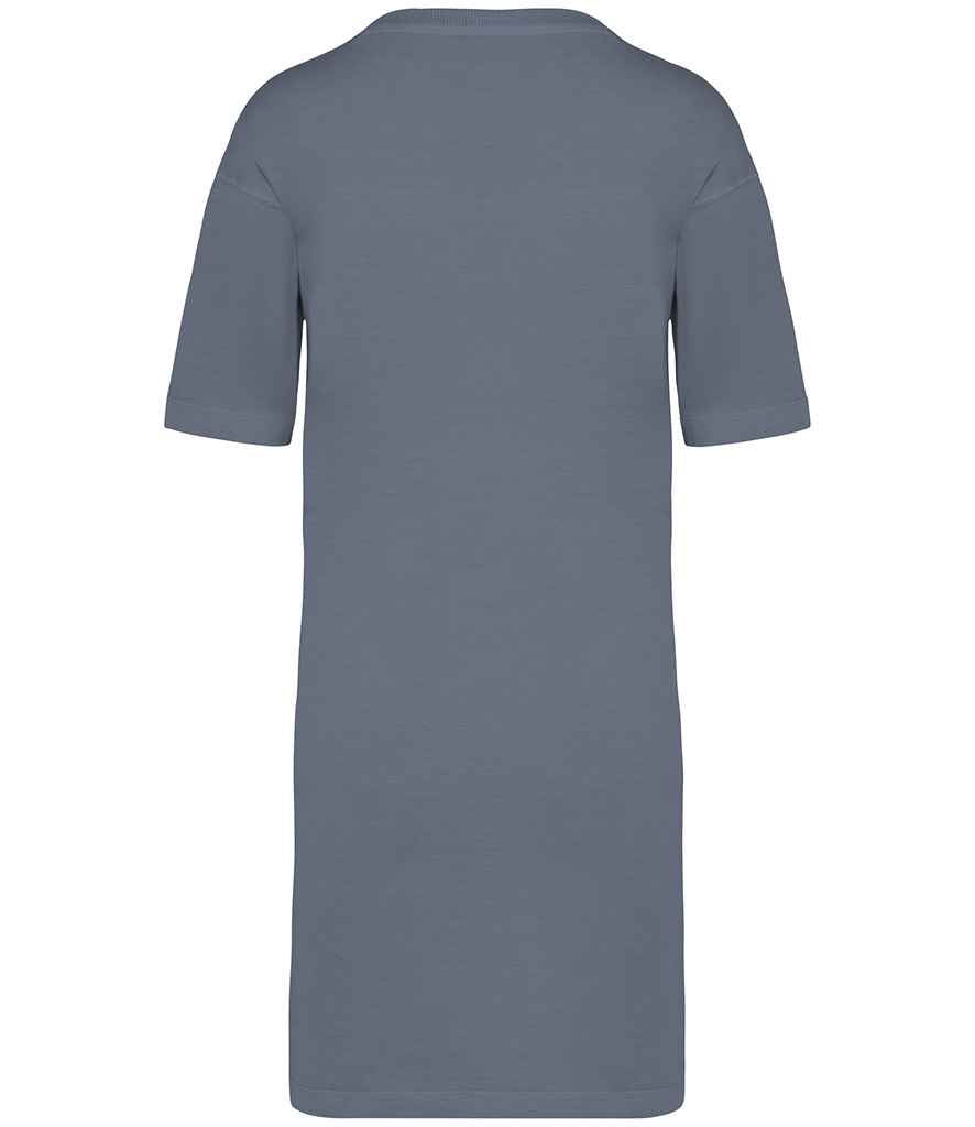 native spirit native spirit ladies t-shirt dress - washed mineral grey (ns5000)