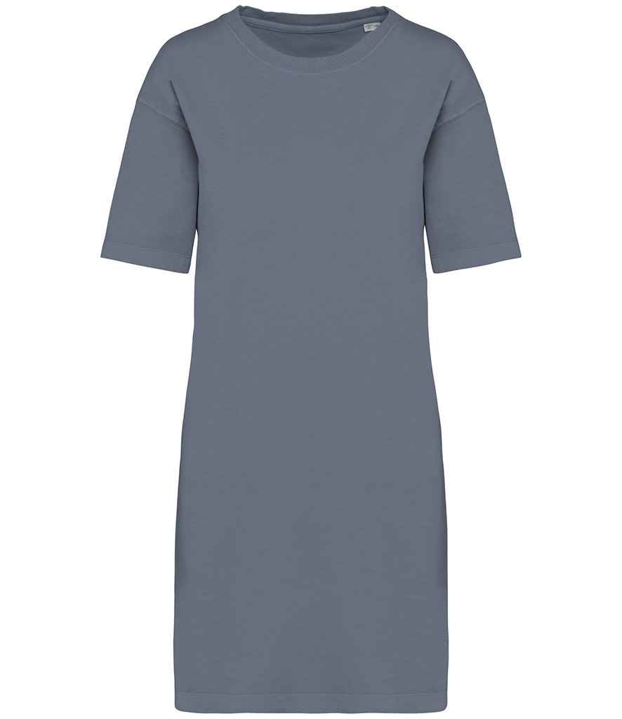 native spirit native spirit ladies t-shirt dress - washed mineral grey (ns5000)