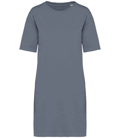 native spirit native spirit ladies t-shirt dress - washed mineral grey (ns5000)