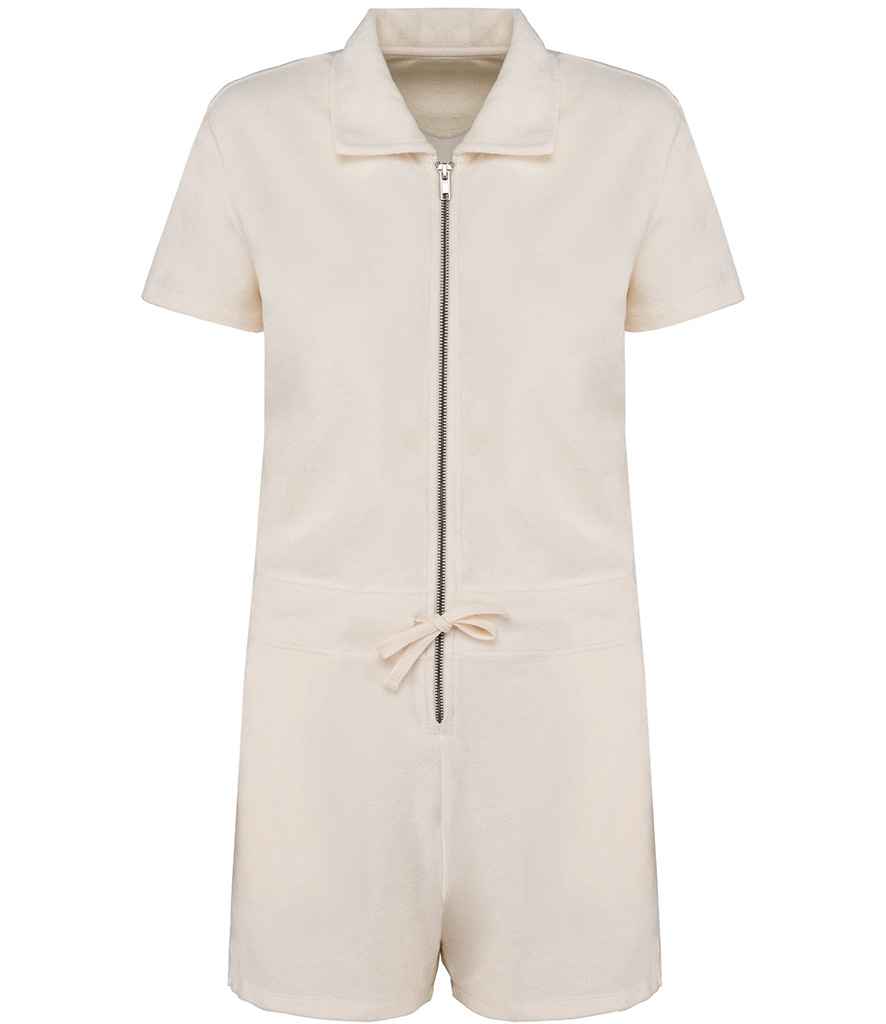 native spirit native spirit ladies terry towel short overall - ivory (ns5002)