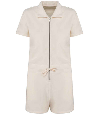 native spirit native spirit ladies terry towel short overall - ivory (ns5002)