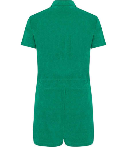 native spirit native spirit ladies terry towel short overall - malachite green (ns5002)