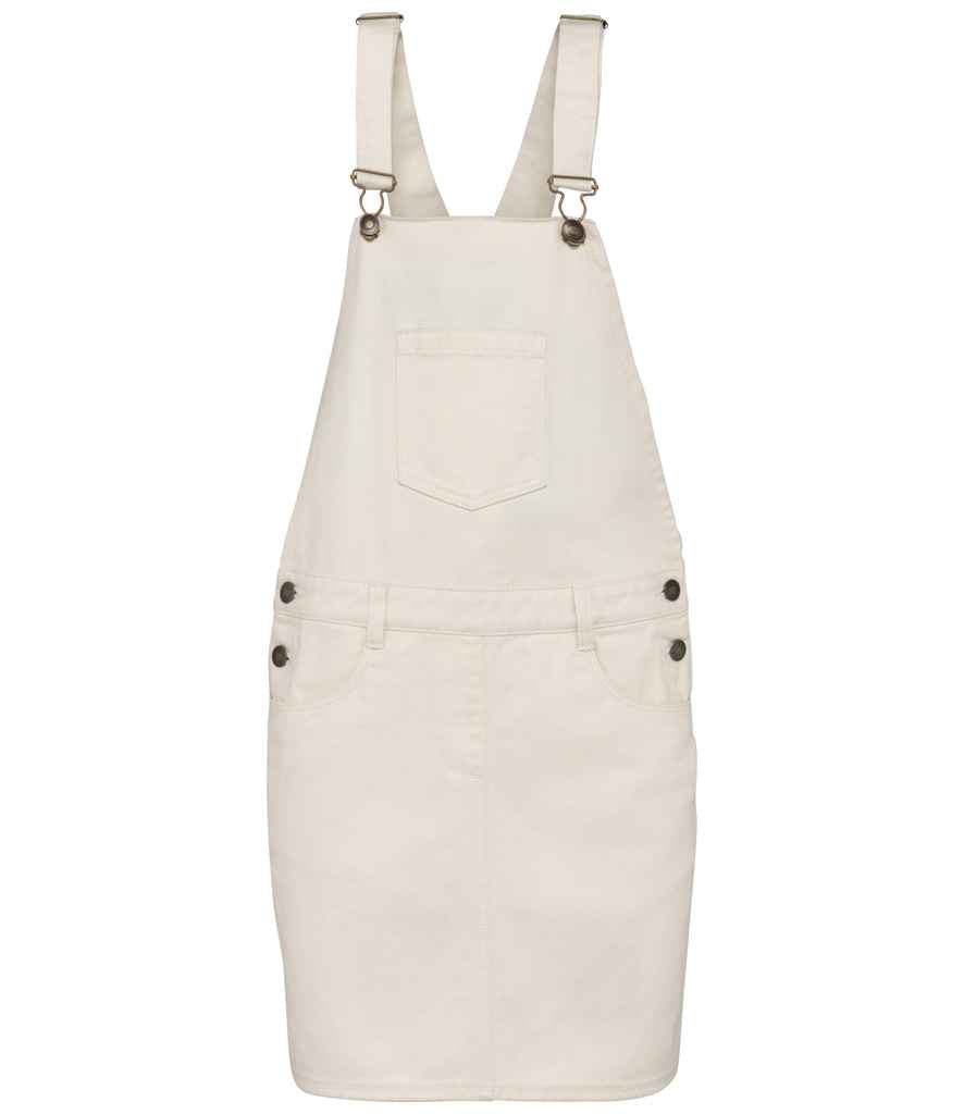 native spirit native spirit ladies dungarees dress - ivory (ns5010)