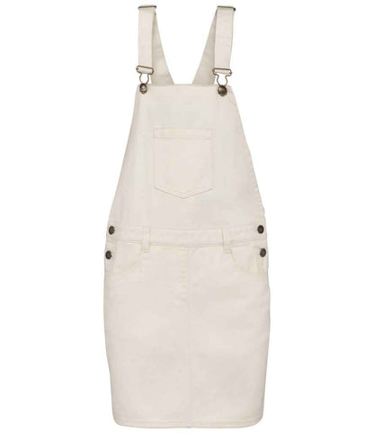 native spirit native spirit ladies dungarees dress - ivory (ns5010)
