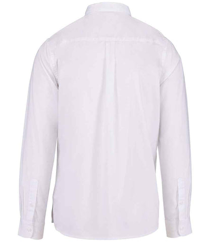 native spirit native spirit washed long sleeve shirt - washed white (ns502)