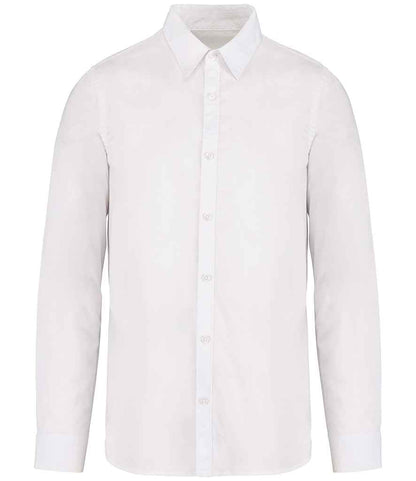 native spirit native spirit washed long sleeve shirt - washed white (ns502)
