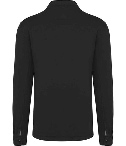 native spirit native spirit faded brushed fleece overshirt - washed black (ns521)