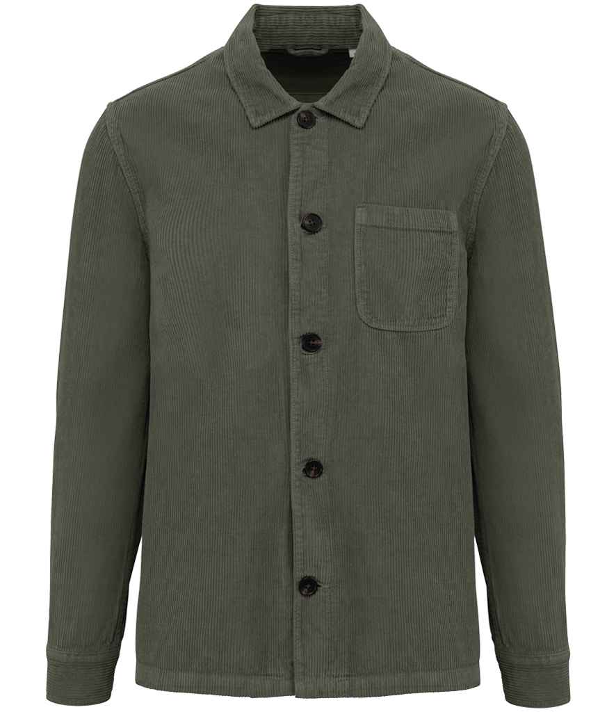 native spirit native spirit corduroy jacket - washed organic khaki (ns603)