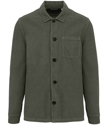 native spirit native spirit corduroy jacket - washed organic khaki (ns603)