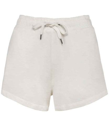 native spirit native spirit ladies terry 280 shorts - washed ivory (ns715)