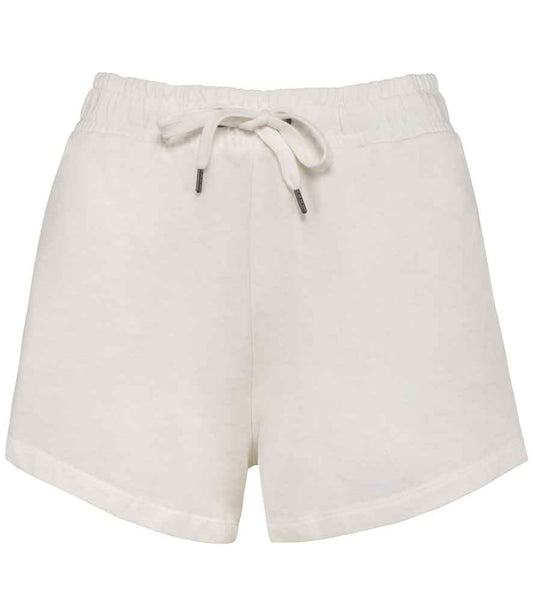 native spirit native spirit ladies terry 280 shorts - washed ivory (ns715)