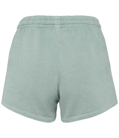 native spirit native spirit ladies terry 280 shorts - washed jade green (ns715)