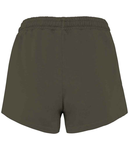 native spirit native spirit ladies terry 280 shorts - washed organic khaki (ns715)