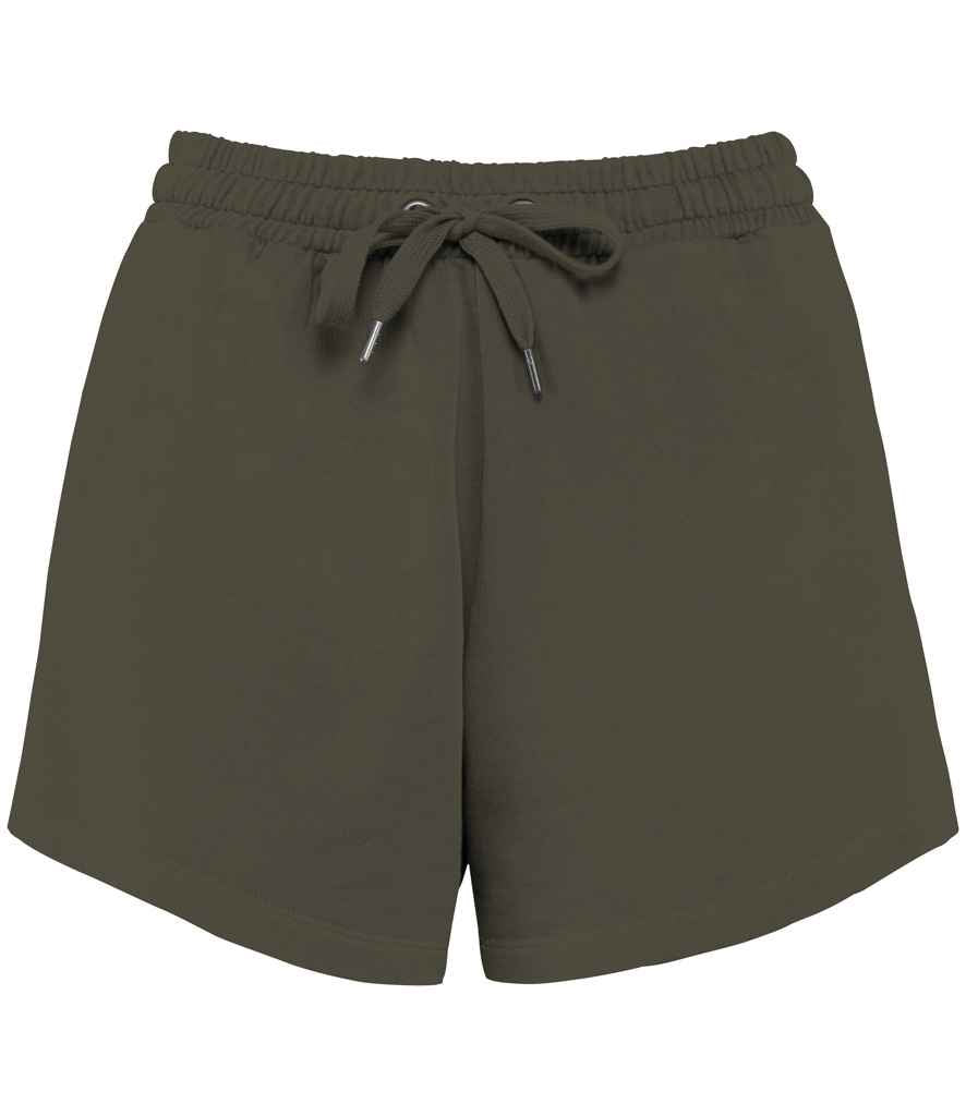 native spirit native spirit ladies terry 280 shorts - washed organic khaki (ns715)