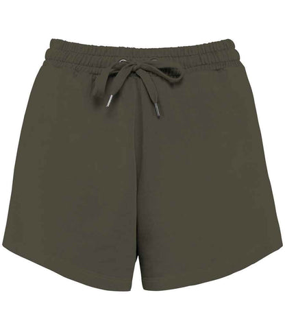 native spirit native spirit ladies terry 280 shorts - washed organic khaki (ns715)