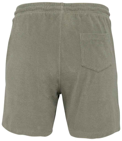 native spirit native spirit terry towel shorts - almond green (ns727)