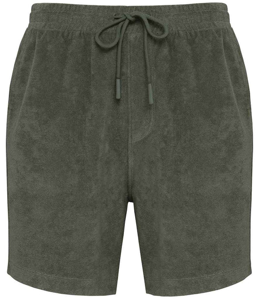 native spirit native spirit terry towel shorts - organic khaki (ns727)