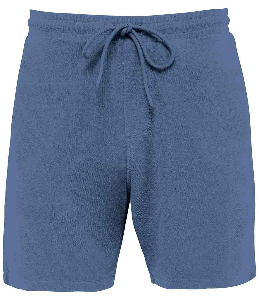 native spirit native spirit terry towel shorts - riviera blue (ns727)