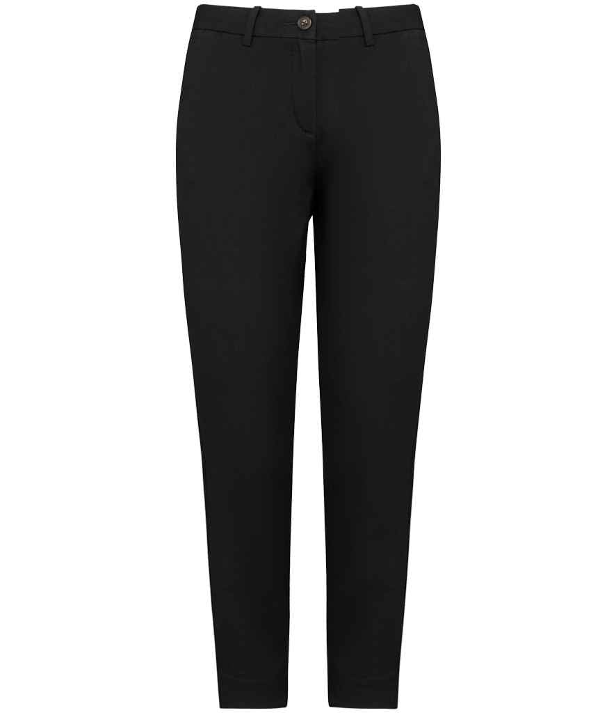 native spirit native spirit ladies chino trousers - black (ns737)