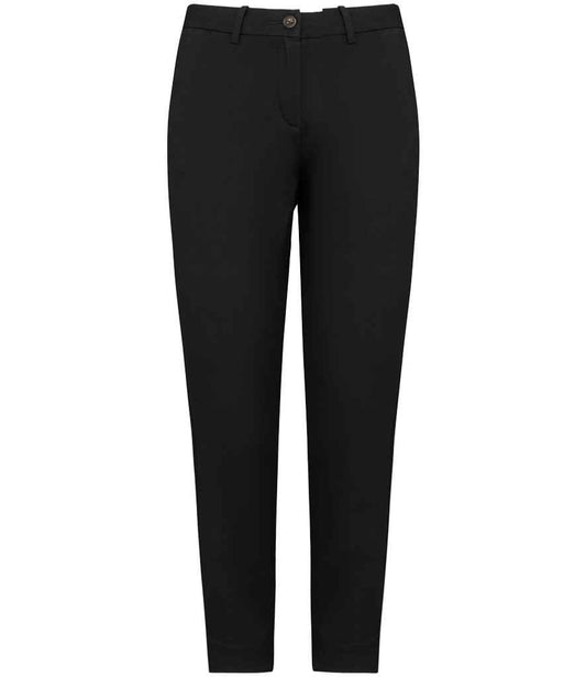 native spirit native spirit ladies chino trousers - black (ns737)