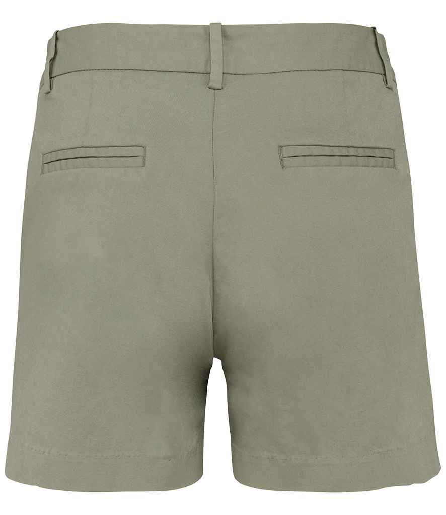 native spirit native spirit ladies chino shorts - almond green (ns739)