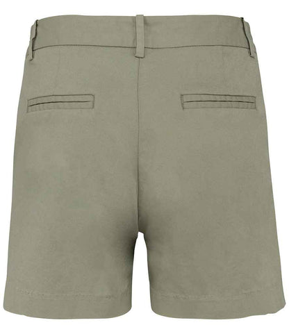 native spirit native spirit ladies chino shorts - almond green (ns739)
