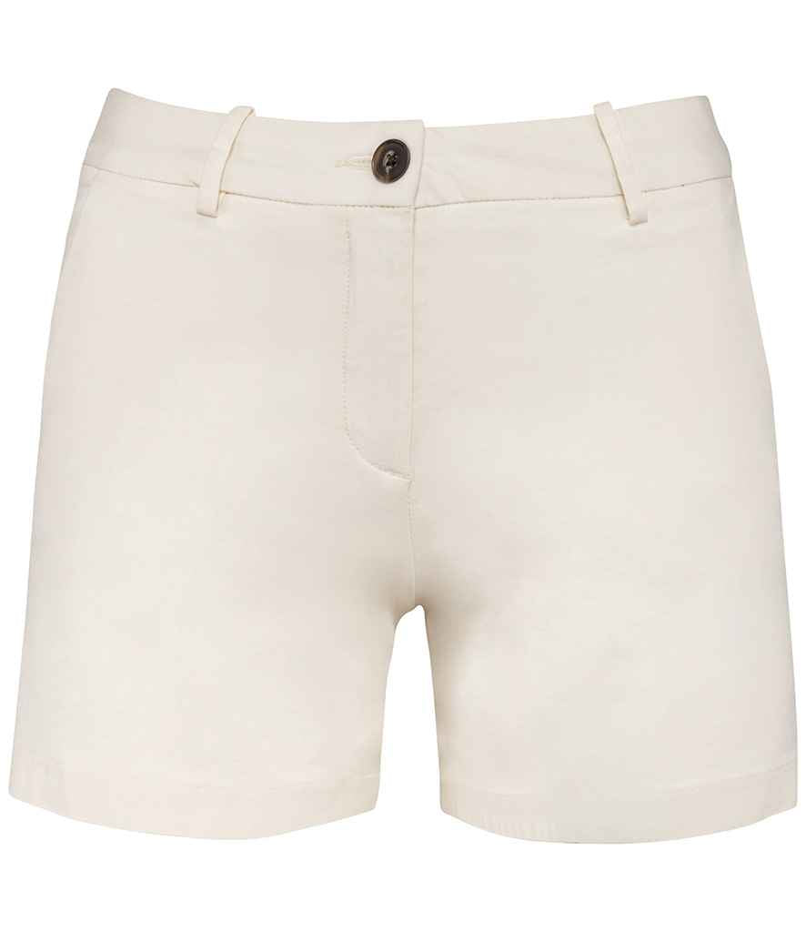 native spirit native spirit ladies chino shorts - ivory (ns739)