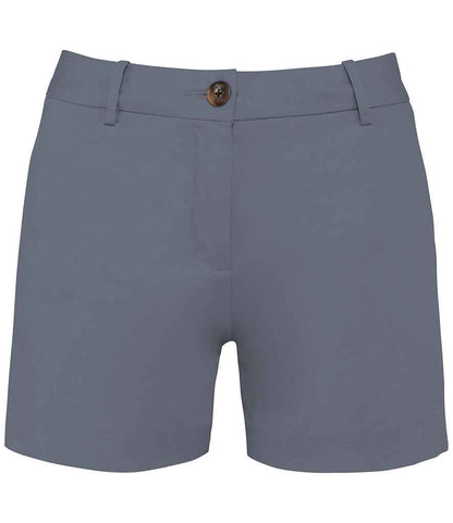 native spirit native spirit ladies chino shorts - mineral grey (ns739)