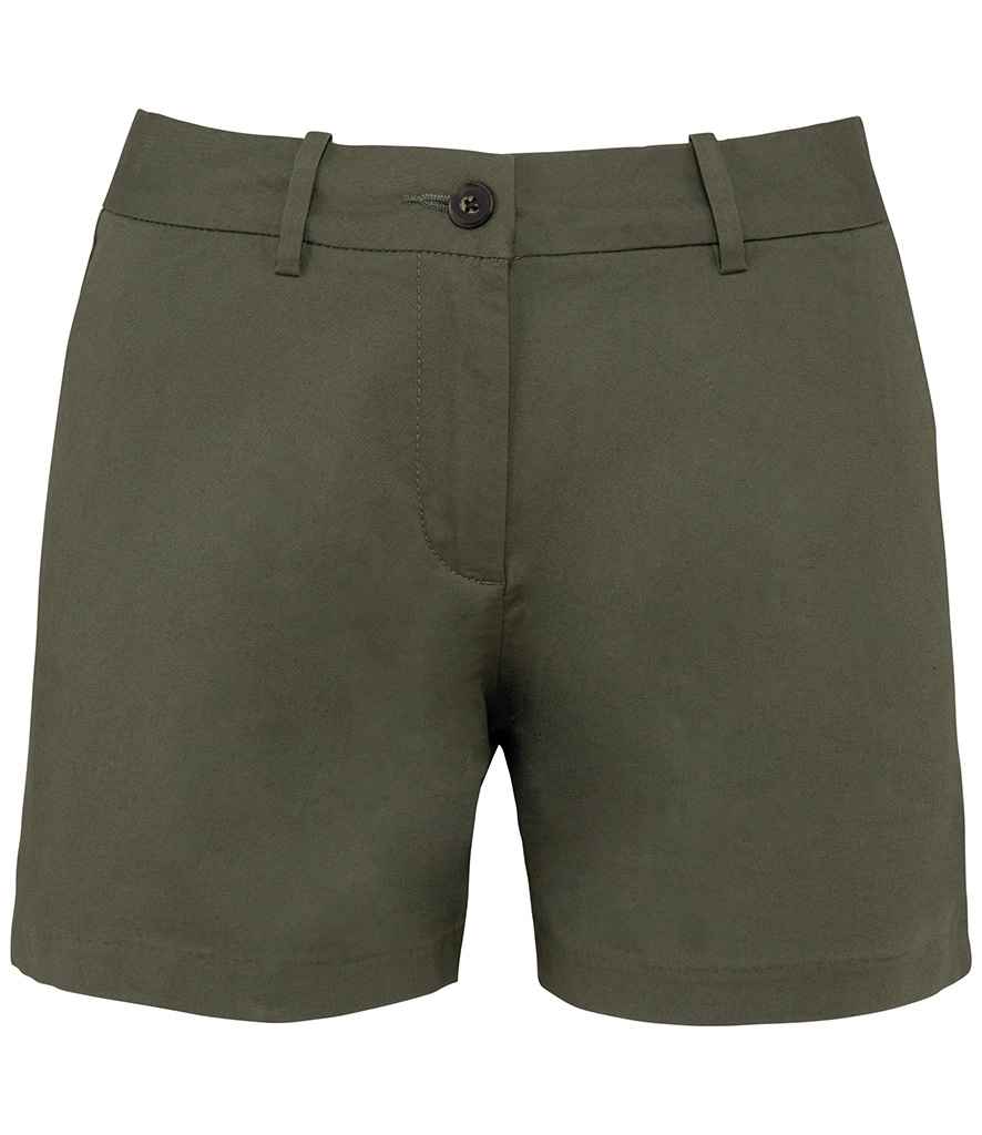 native spirit native spirit ladies chino shorts - organic khaki (ns739)