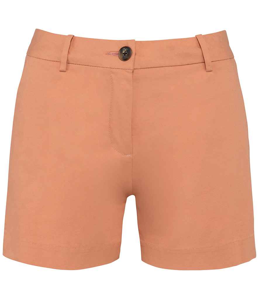 native spirit native spirit ladies chino shorts - peach (ns739)