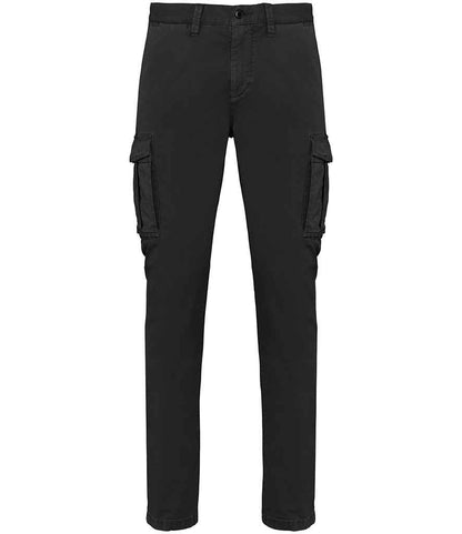 native spirit native spirit washed cargo trousers - washed black (ns740)