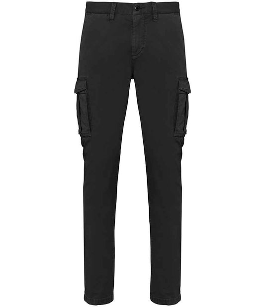 native spirit native spirit washed cargo trousers - washed black (ns740)