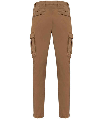 native spirit native spirit washed cargo trousers - washed dark camel (ns740)