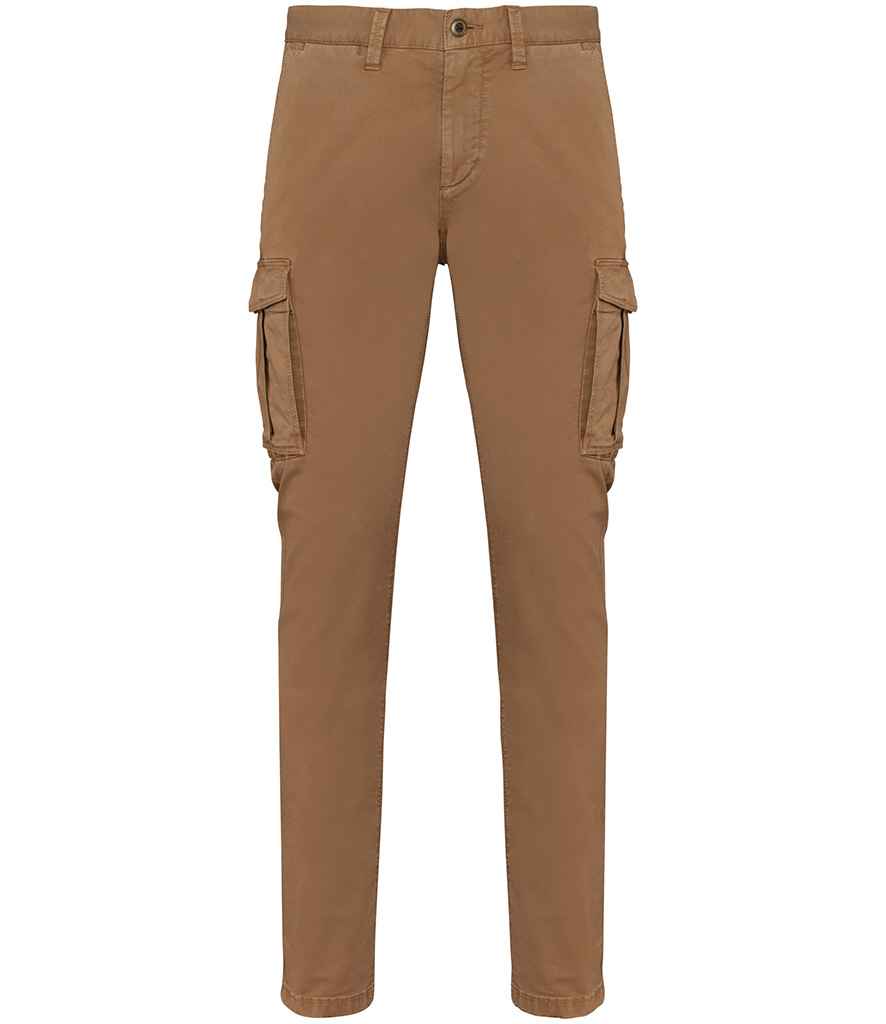 native spirit native spirit washed cargo trousers - washed dark camel (ns740)
