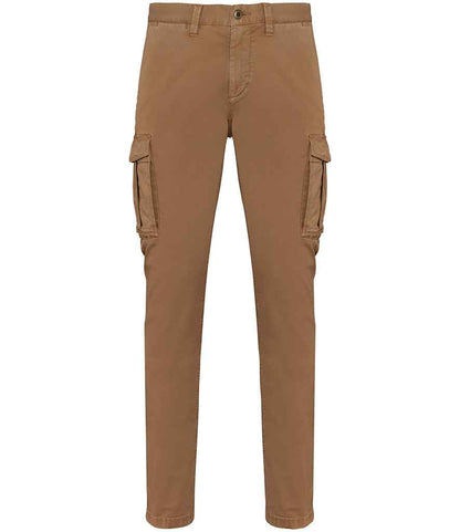 native spirit native spirit washed cargo trousers - washed dark camel (ns740)