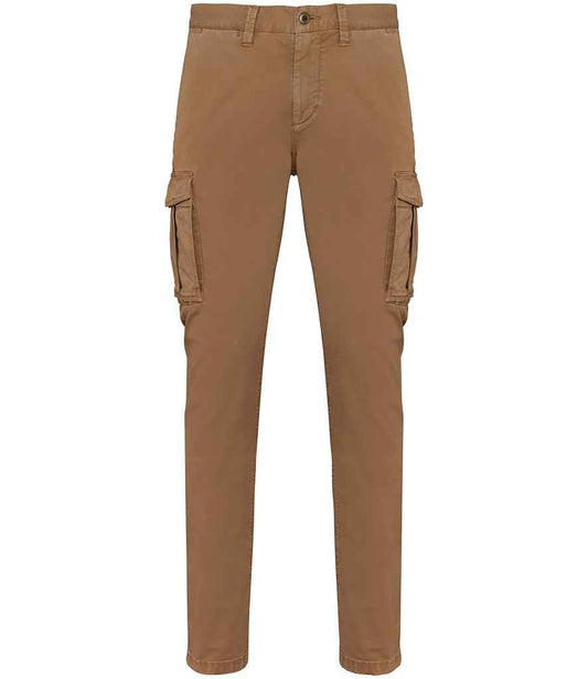 native spirit native spirit washed cargo trousers - washed dark camel (ns740)