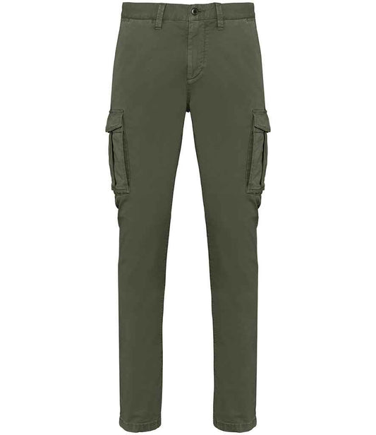 native spirit native spirit washed cargo trousers - washed organic khaki (ns740)