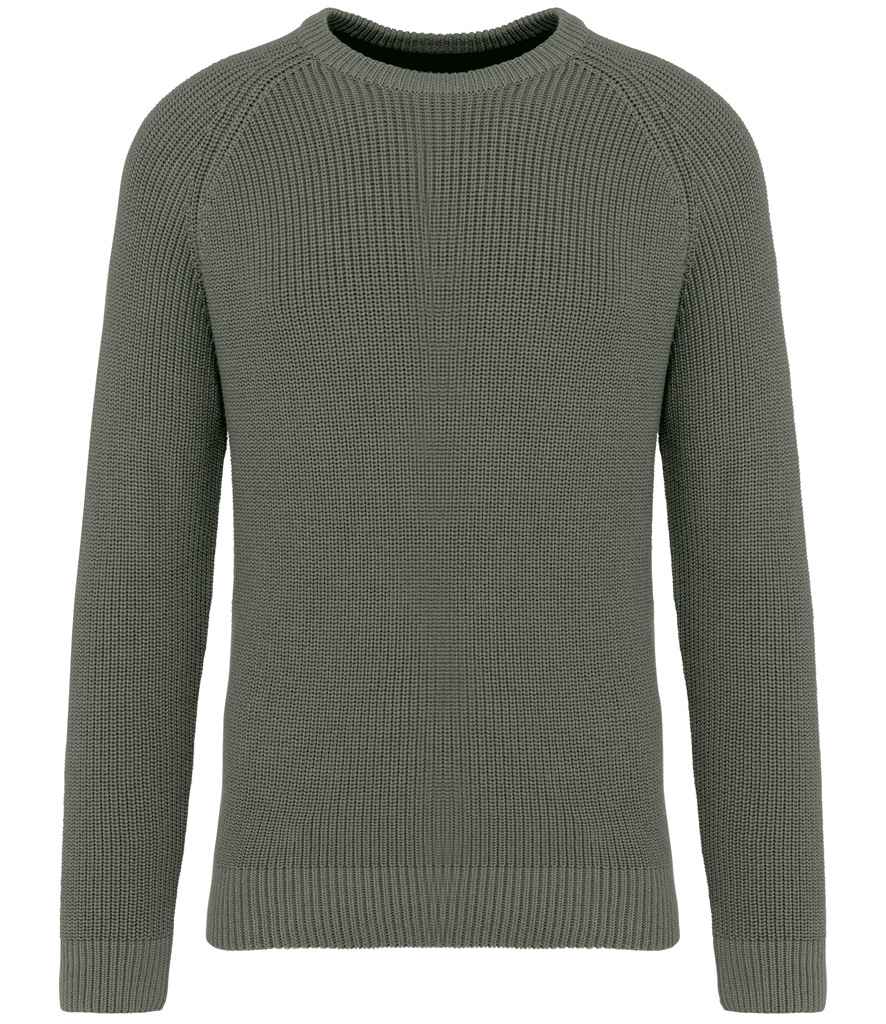 native spirit native spirit chunky knit sweater - organic khaki (ns911)