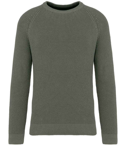 native spirit native spirit chunky knit sweater - organic khaki (ns911)