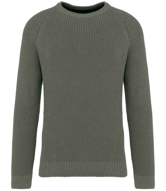 native spirit native spirit chunky knit sweater - organic khaki (ns911)