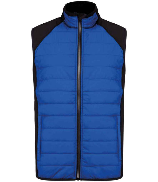Proact Proact Dual Fabric Sports Bodywarmer - Dark Royal Blue/Black (PA235)