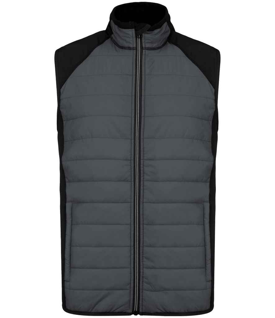 Proact Proact Dual Fabric Sports Bodywarmer - Sporty Grey/Black (PA235)