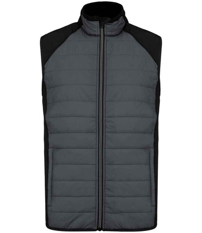 Proact Proact Dual Fabric Sports Bodywarmer - Sporty Grey/Black (PA235)