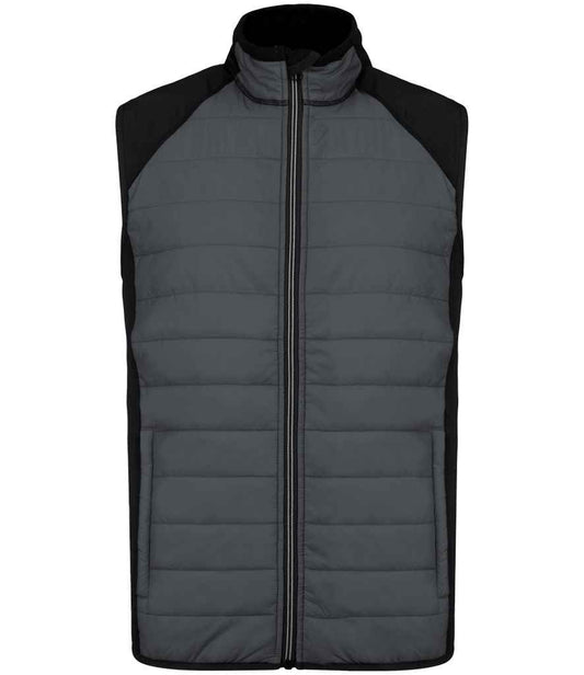 Proact Proact Dual Fabric Sports Bodywarmer - Sporty Grey/Black (PA235)