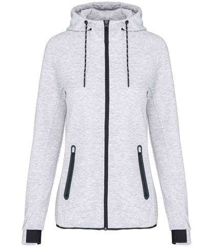 Proact Proact Ladies Performance Hooded Jacket - Ash Heather (PA359)