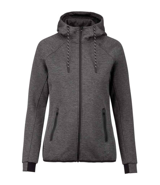 Proact Proact Ladies Performance Hooded Jacket - Deep Grey Heather (PA359)