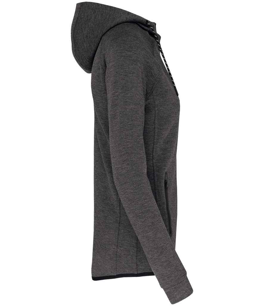 Proact Proact Ladies Performance Hooded Jacket - Deep Grey Heather (PA359)
