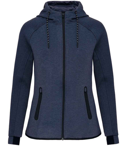 Proact Proact Ladies Performance Hooded Jacket - French Navy Heather (PA359)