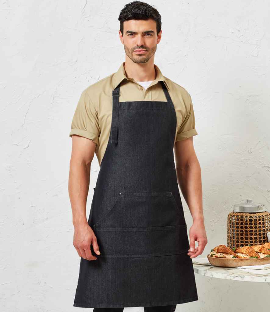 Premier Denim Bib Apron (PR126)