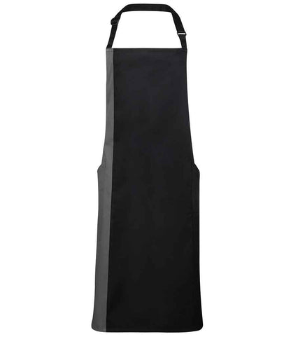 Premier Contrast Bib Apron (PR162)